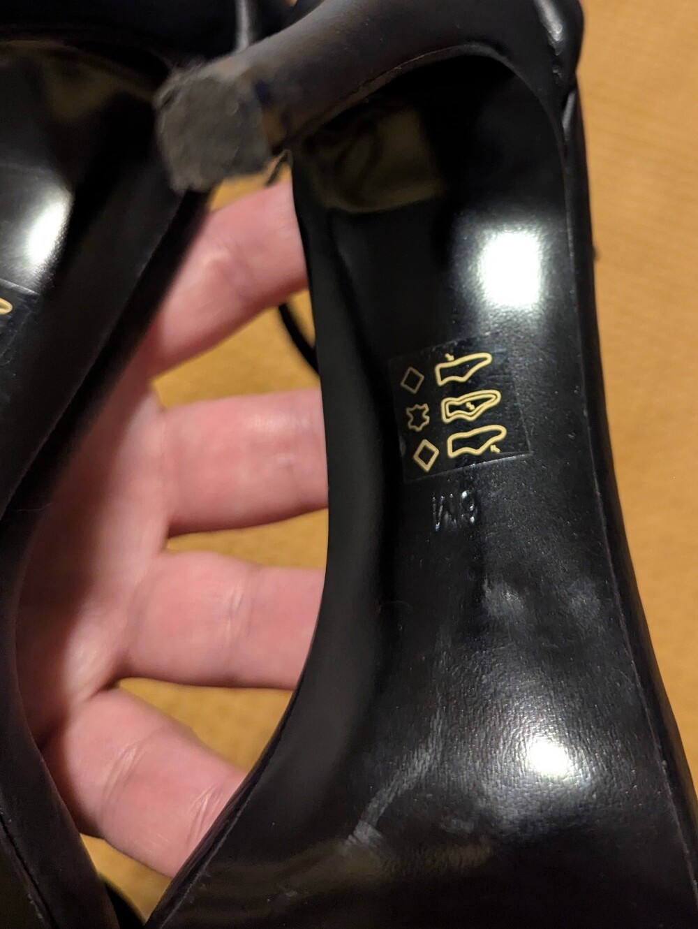 Steve Madden Black Strappy Open-Toe Heels, 6 - Picture 5 of 6